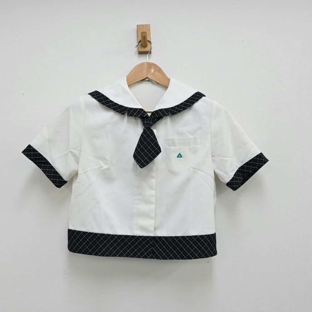 【中古】茨城県 私立常磐大学高等学校 女子制服 3点（セーラー服・スカート）sf012389