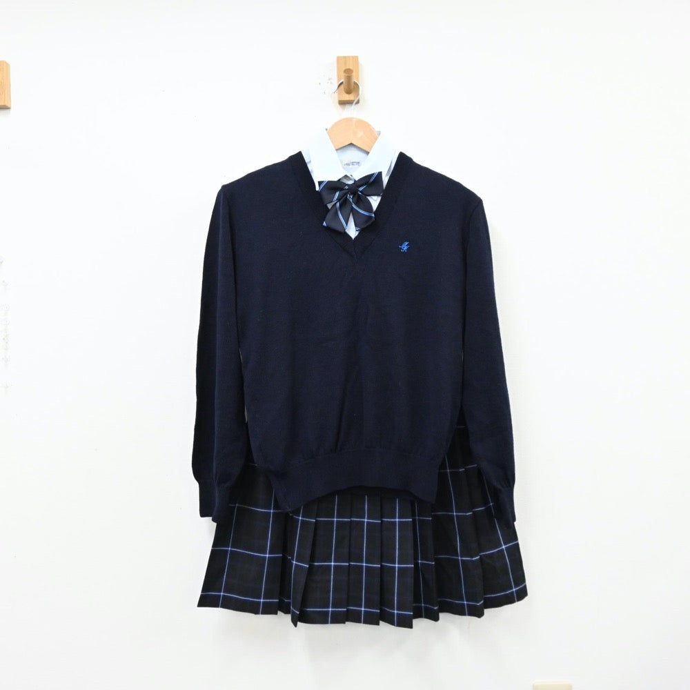 中古制服】茨城県 私立水戸葵陵高等学校 女子制服 6点（ブレザー