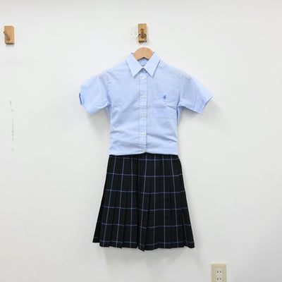 【中古】茨城県 私立水戸葵陵高等学校 女子制服 3点（シャツ・スカート・スカート）sf012392