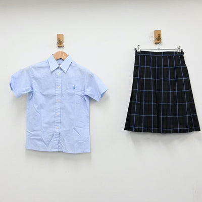 【中古】茨城県 私立水戸葵陵高等学校 女子制服 3点（シャツ・スカート・スカート）sf012392