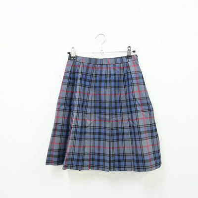 【中古】茨城県 私立水城高等学校 女子制服 4点（ニット・ニットベスト・スカート）sf012393