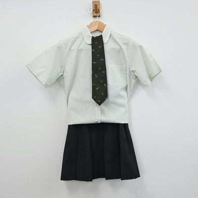 【中古】神奈川県 神奈川県立山北高等学校 女子制服 3点（シャツ・スカート）sf012395