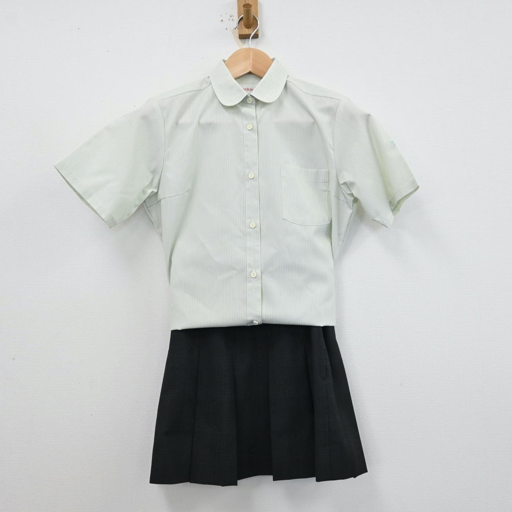 【中古】神奈川県 神奈川県立山北高等学校 女子制服 3点（シャツ・スカート）sf012395