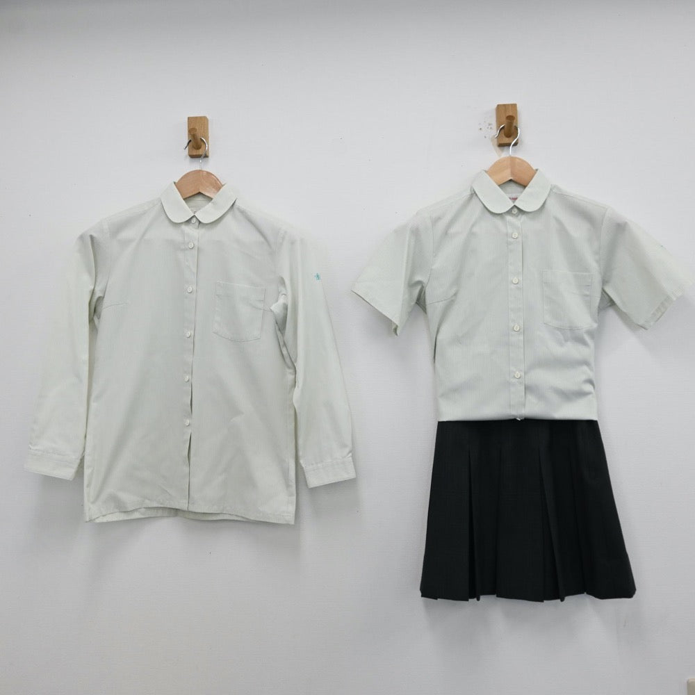 【中古】神奈川県 神奈川県立山北高等学校 女子制服 3点（シャツ・スカート）sf012397