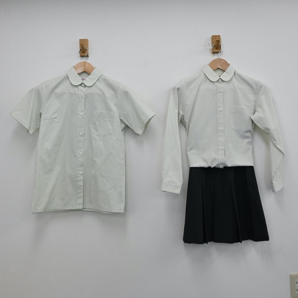 【中古】神奈川県 神奈川県立山北高等学校 女子制服 3点（シャツ・スカート）sf012397