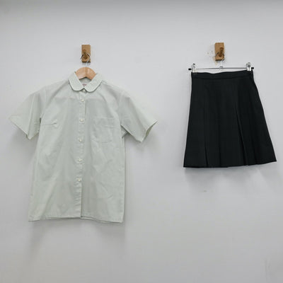 【中古】神奈川県 神奈川県立山北高等学校 女子制服 3点（シャツ・スカート）sf012397