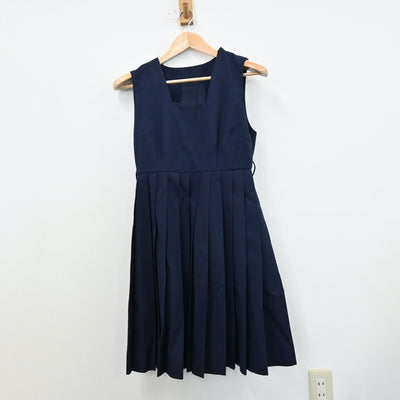 【中古】福岡県 朝倉市立甘木中学校 女子制服 3点（セーラー服・ジャンパースカート）sf012400