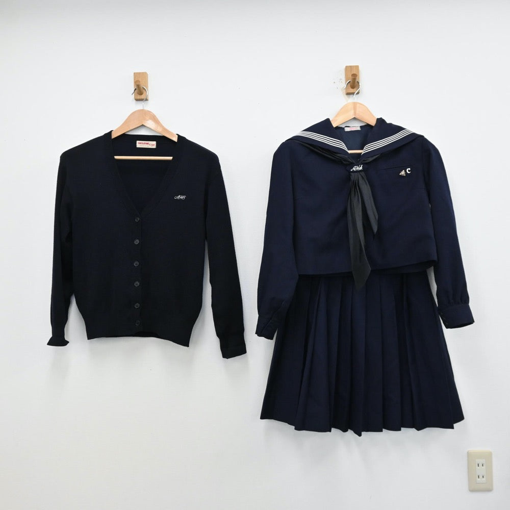 制服 高校 中古制服】兵庫県 明石高等学校 女子制服 4点（ブレザー・ニット