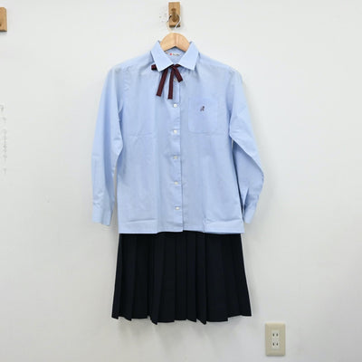 【中古】大阪府 履正社高等学校 女子制服 7点（セーラー服・シャツ・スカート）sf012404