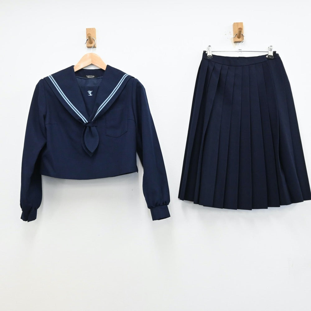 中古制服】大分県 大分県立大分鶴崎高等学校 女子制服 4点（セーラー服