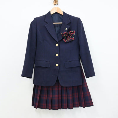 【中古】福島県 福島県立あさか開成高等学校 女子制服 3点（ブレザー・スカート）sf012409