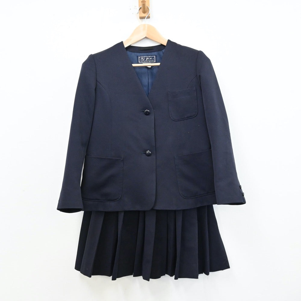 【中古】滋賀県 市立守山中学校 女子制服 2点（ブレザー・スカート）sf012411