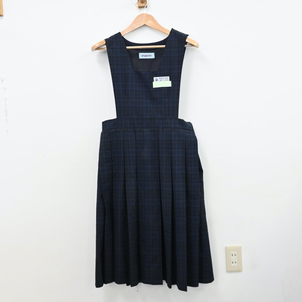 【中古】福岡県 福岡市立柏原中学校 女子制服 2点（シャツ・ジャンパースカート）sf012420