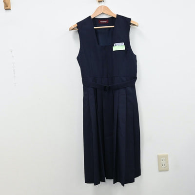 【中古】福岡県 福岡市立柏原中学校 女子制服 3点（セーラー服・ジャンパースカート）sf012421