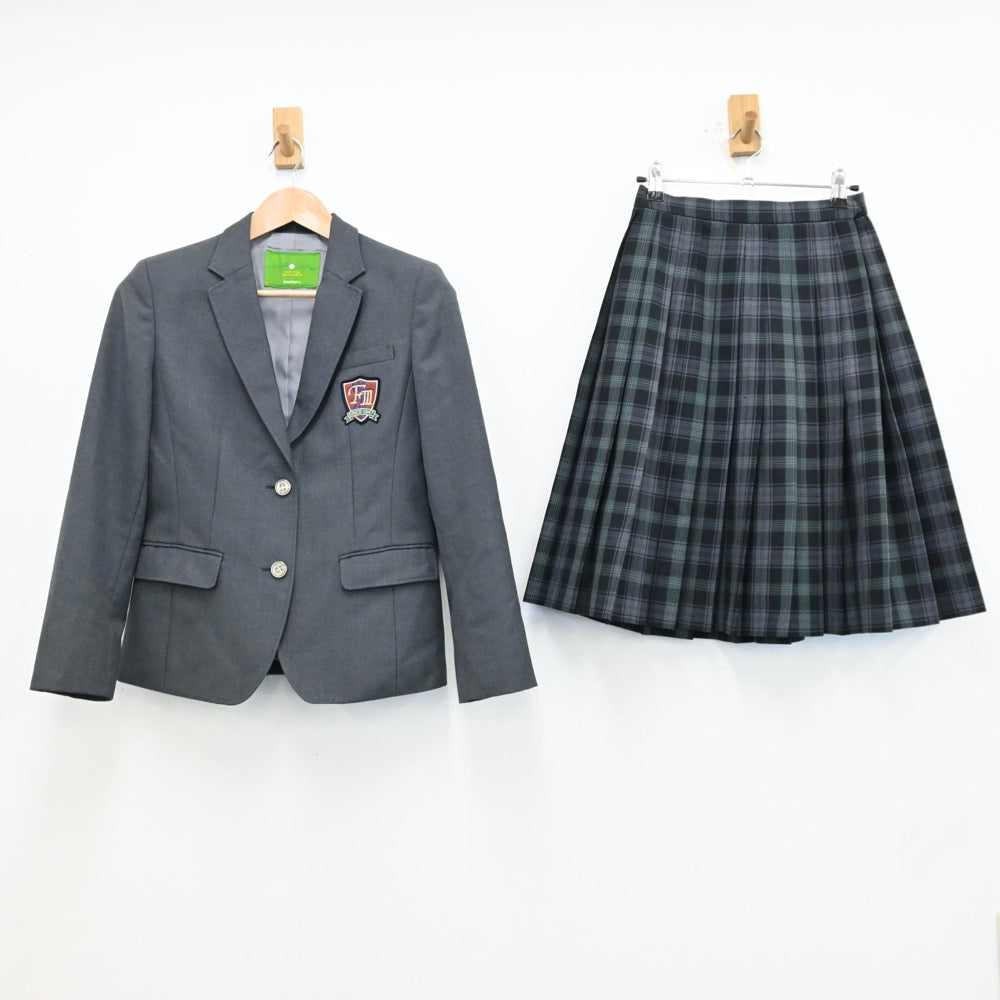 【中古】東京都 江東区立深川第三中学校 女子制服 3点（ブレザー・スカート）sf012422