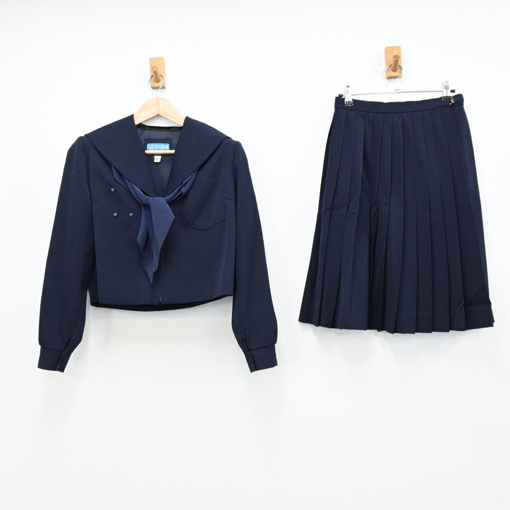 中古制服】安城南中学校 女子制服 3点（セーラー服・スカート）sf012432【リサイクル学生服】 | 中古制服通販パレイド