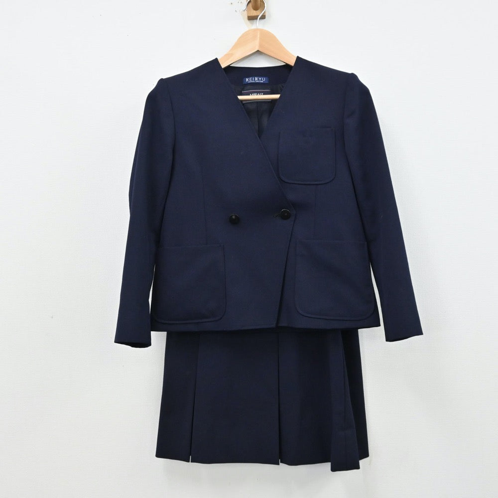 【中古】神奈川県 横浜市立笹下中学校 女子制服 3点（ブレザー・ベスト・スカート）sf012435