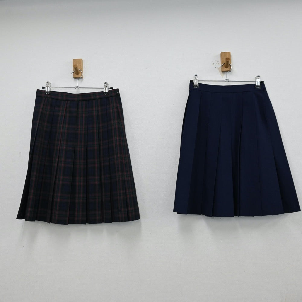 【中古】愛知県 安城学園高等学校 女子制服 2点（スカート・スカート）sf012439