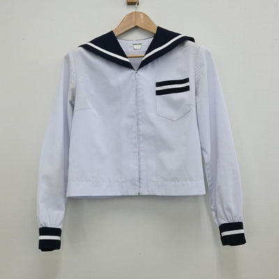 【中古】静岡県 磐田南高等学校 女子制服 3点（セーラー服・スカート）sf012441