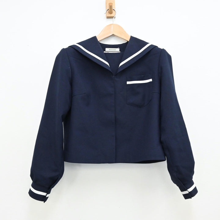 【中古】静岡県 磐田南高等学校 女子制服 2点（セーラー服・スカート）sf012442