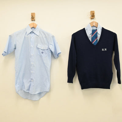 【中古】千葉県 昭和学院秀英中学校 女子制服 4点（シャツ・ニット）sf012448