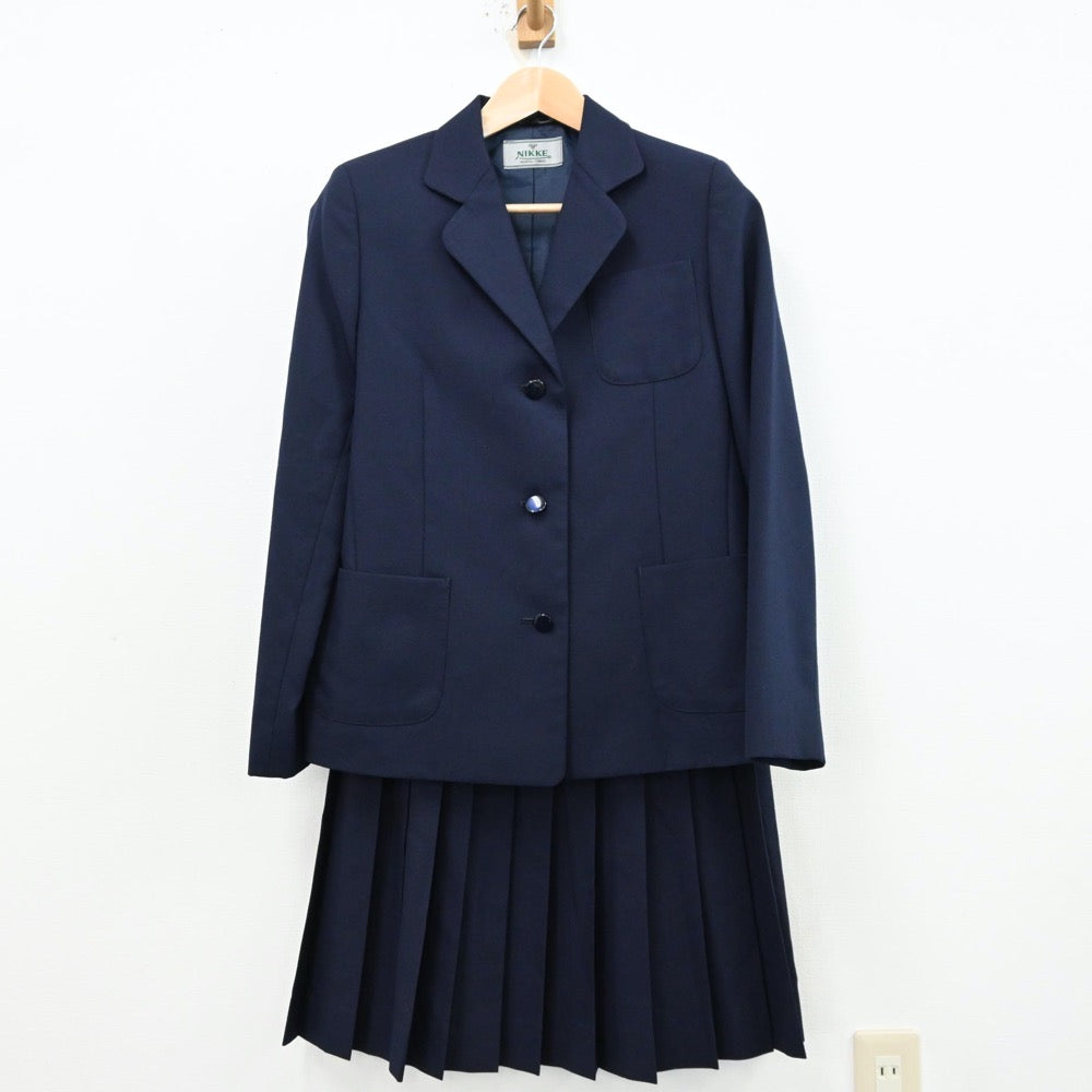 【中古】千葉県 習志野市立第五中学校 女子制服 2点（ブレザー・スカート）sf012450