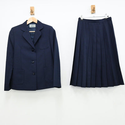 【中古】千葉県 習志野市立第五中学校 女子制服 2点（ブレザー・スカート）sf012450