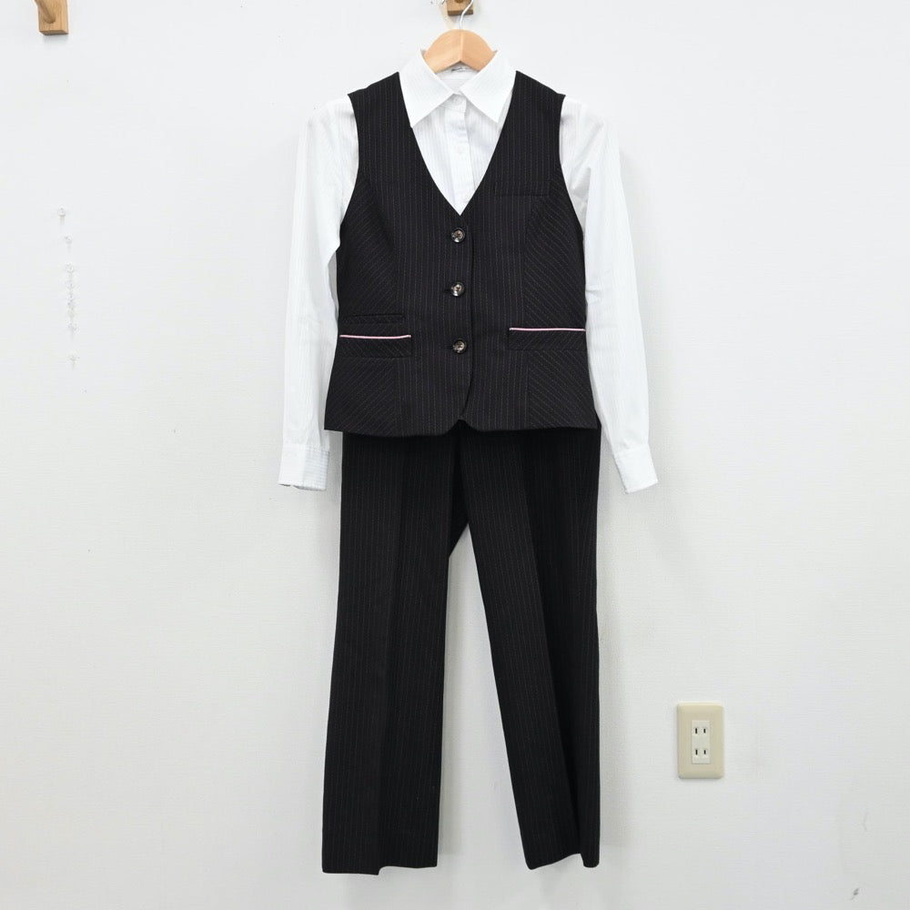 【中古】会社制服 事務服 3点 sf012452