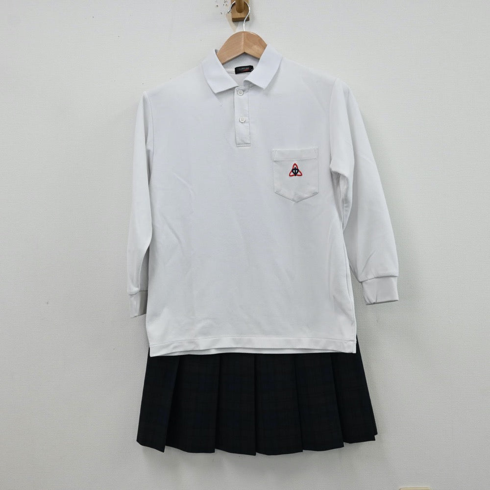 【中古】神奈川県 海老名市立柏ケ谷中学校 女子制服 3点（ブレザー・シャツ・スカート）sf012454