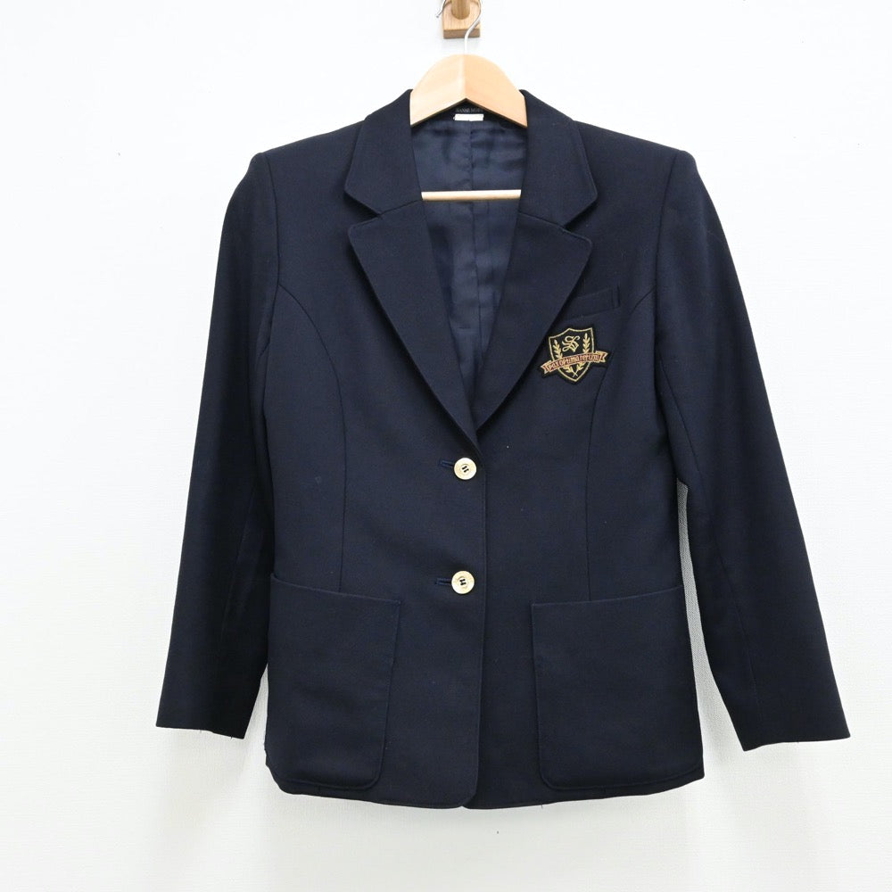 【中古】千葉県 聖徳大学附属聖徳高等学校 女子制服 3点（ブレザー・スカート）sf012461