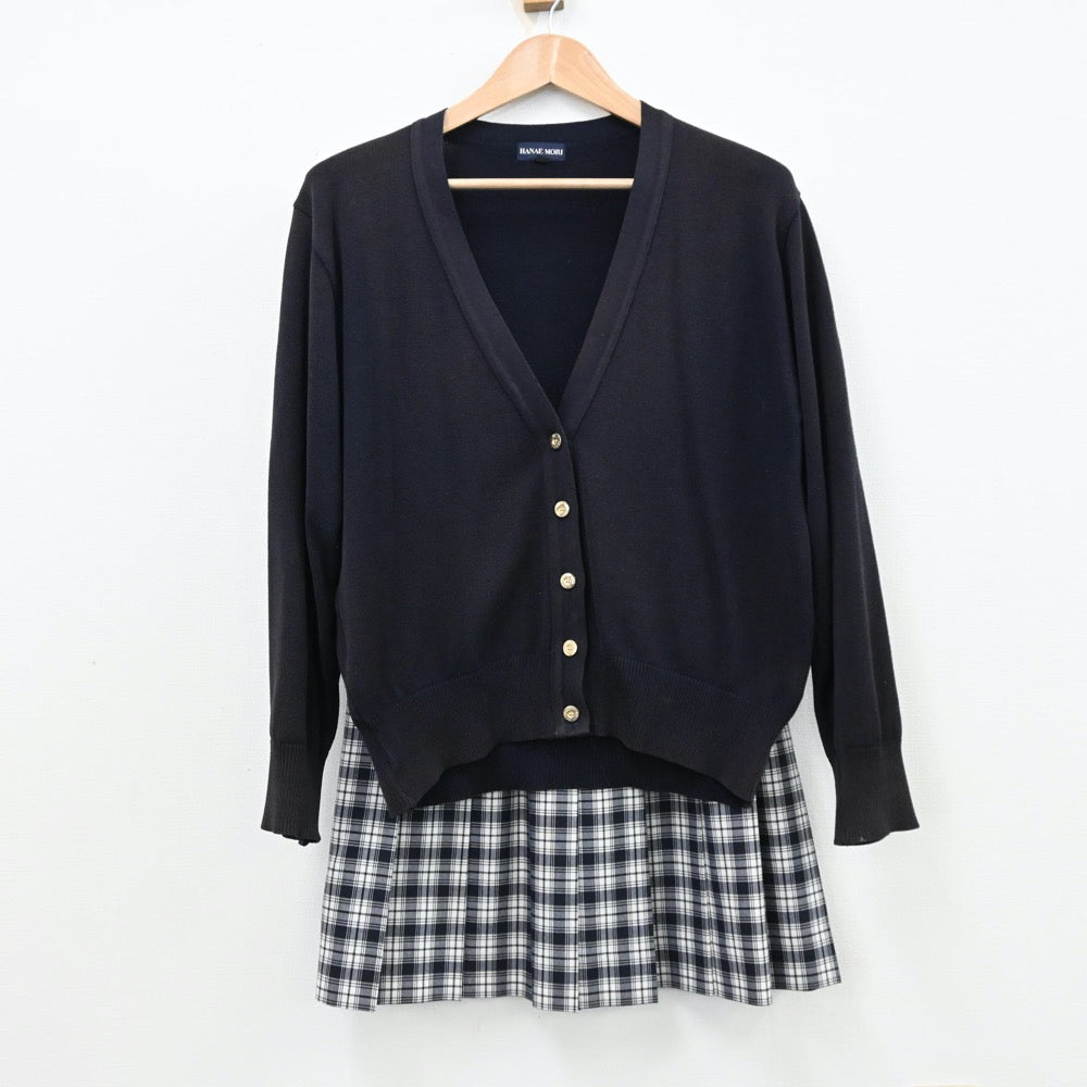 【中古】千葉県 聖徳大学附属聖徳高等学校 女子制服 2点（ニット・スカート）sf012464