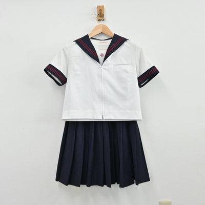 【中古】東京都 日本大学豊山女子中学校 女子制服 3点（セーラー服・スカート）sf012470