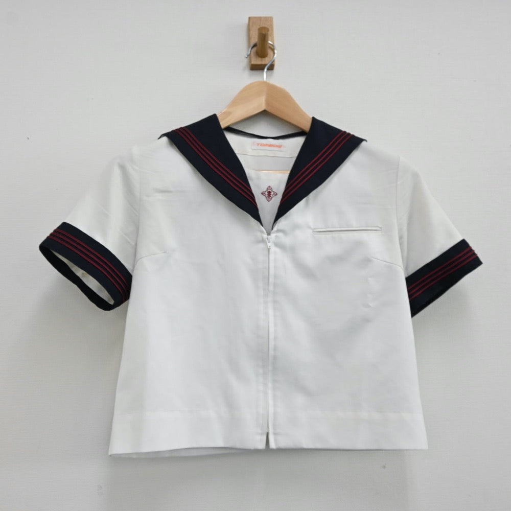 【中古】東京都 日本大学豊山女子中学校 女子制服 3点（セーラー服・スカート）sf012470