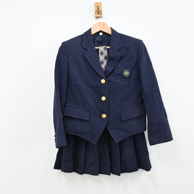 【中古】埼玉県 埼玉県立川越南高等学校 女子制服 5点（ブレザー・ニット・スカート）sf012480