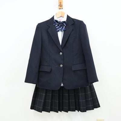 【中古】東京都 足立区立東綾瀬中学校 女子制服 4点（ブレザー・シャツ・スカート）sf012482