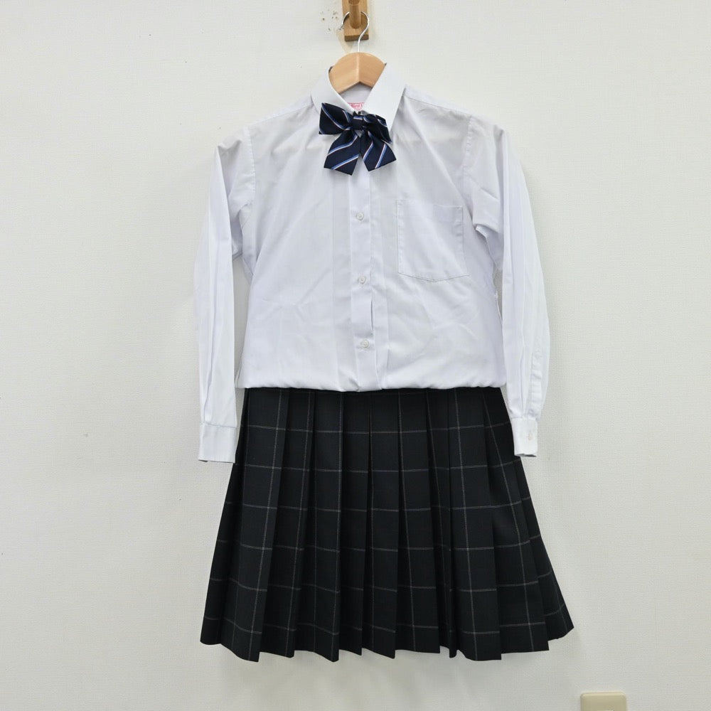 【中古】東京都 足立区立東綾瀬中学校 女子制服 4点（ブレザー・シャツ・スカート）sf012482