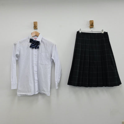 【中古】東京都 足立区立東綾瀬中学校 女子制服 4点（ブレザー・シャツ・スカート）sf012482