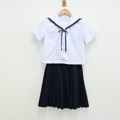 【中古】岡山県 倉敷市立倉敷第一中学校 女子制服 3点（セーラー服・スカート）sf012487