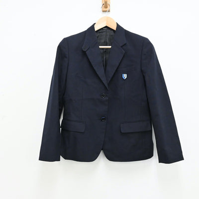 【中古】福岡県 _誠高等学校 女子制服 3点（ブレザー・ニット）sf012493