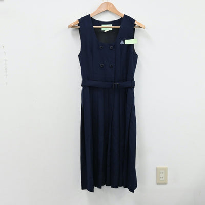 【中古】福岡県 久留米市立牟田山中学校 女子制服 2点（セーラー服・ジャンパースカート）sf012500