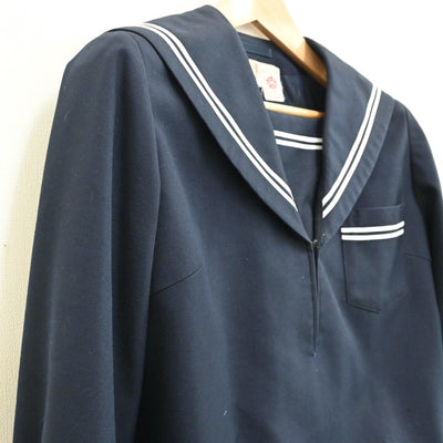 【中古】静岡県 静岡市立由比中学校 女子制服 1点（セーラー服）sf012504