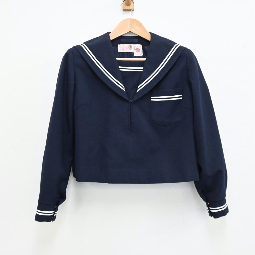 【中古】静岡県 静岡市立由比中学校 女子制服 1点（セーラー服）sf012504