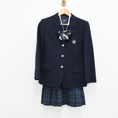 【中古】静岡県 静岡市立由比中学校 女子制服 6点（ブレザー・スカート）sf012505