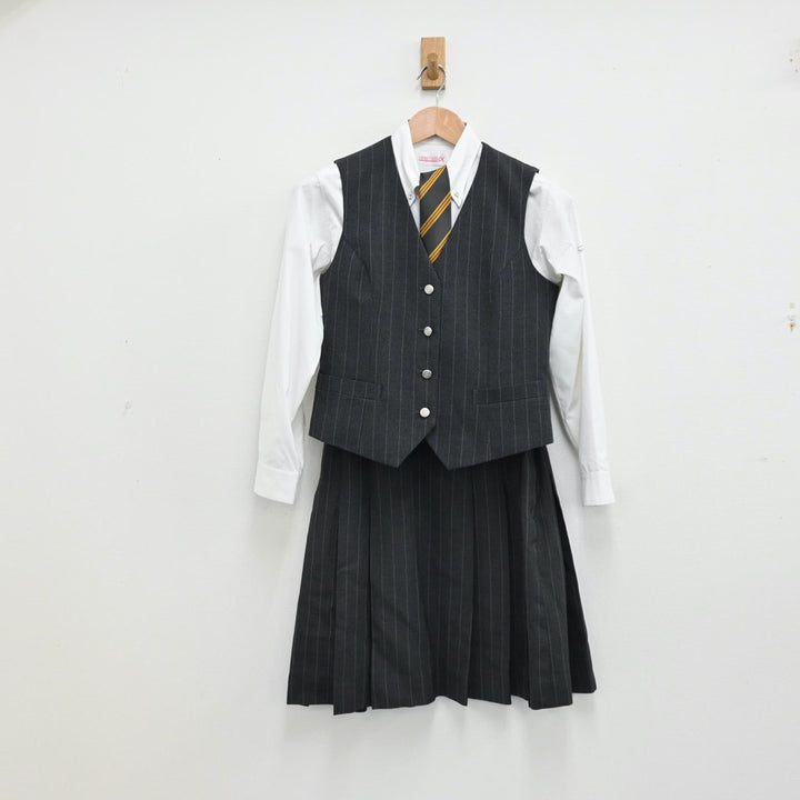 中古制服】東京都 錦城高等学校 女子制服 6点（ブレザー・ニット・ベスト・シャツ・スカート）sf012506【リサイクル学生服】 | 中古制服 通販パレイド