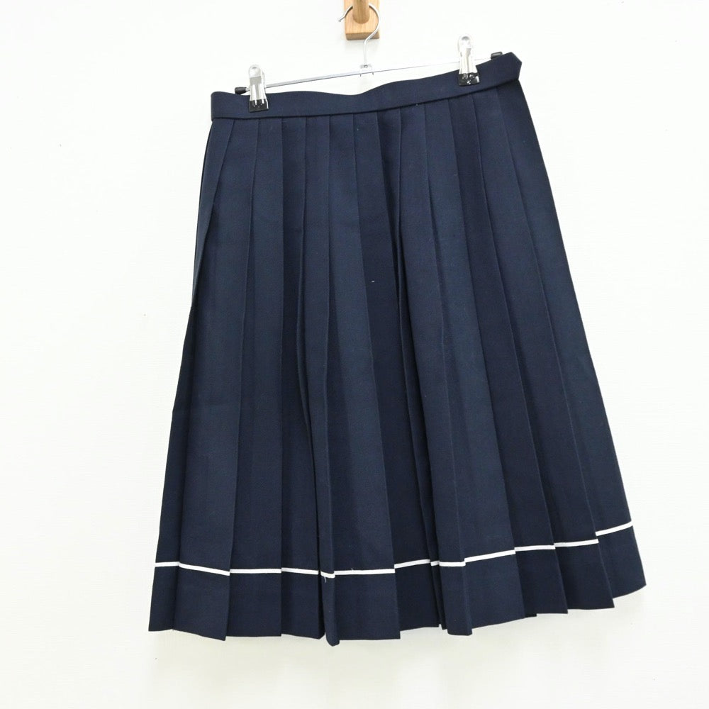 【中古】福岡県 福岡県立直方高等学校 女子制服 3点（セーラー服・ニット・スカート）sf012508