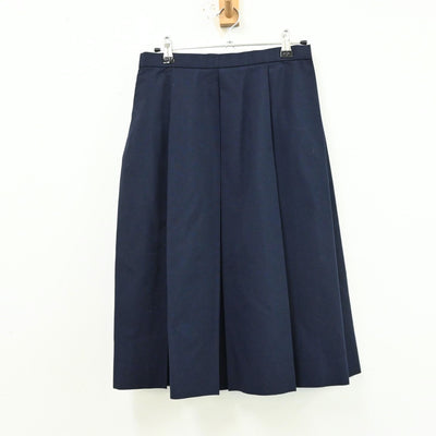 【中古】茨城県 筑西市立下館西中学校 女子制服 2点（ベスト・スカート）sf012511