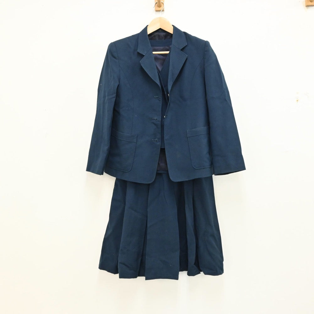 【中古】千葉県 八千代市立大和田中学校 女子制服 3点（ブレザー・ベスト・スカート）sf012516