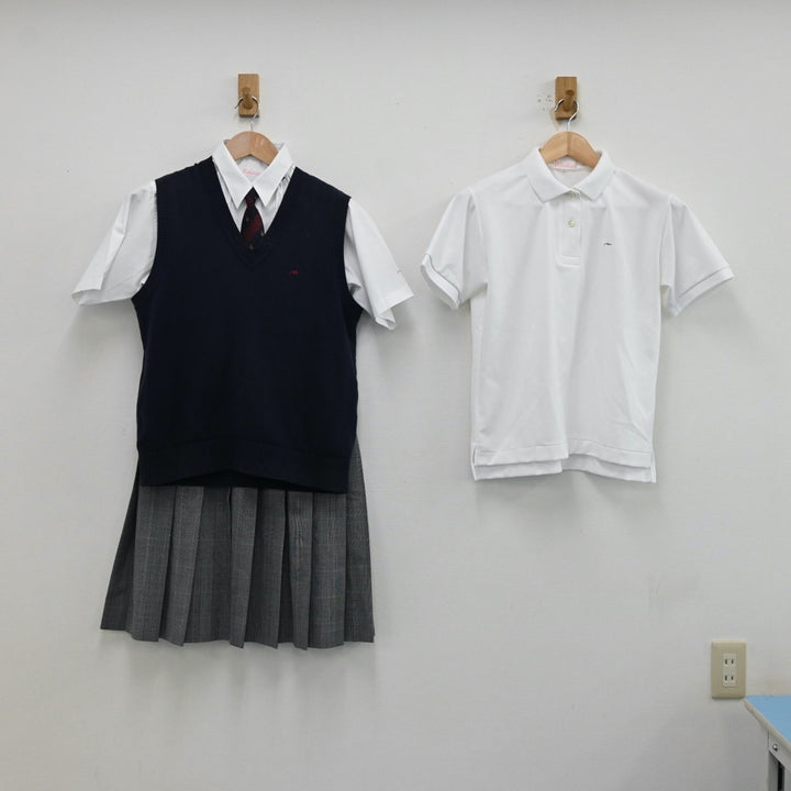 AS592-3(中古)大阪府 東大阪市立日新高校 (旧制服) 5点セット
