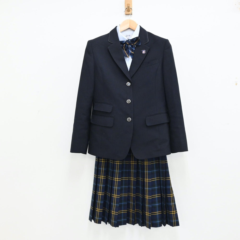 【中古】千葉県 日本体育大学柏高等学校 女子制服 5点（シャツ・ブレザー・スカート）sf012522