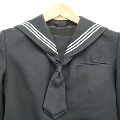 【中古】千葉県 和洋国府台女子高等学校 女子制服 4点（セーラー服・ニット・シャツ・スカート）sf012527